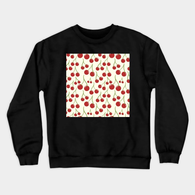 Cherry seamless pattern Crewneck Sweatshirt by AnaMOMarques